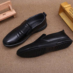 Men's Cowhide Four Genuine Dress Slip-on Pumps Loafers