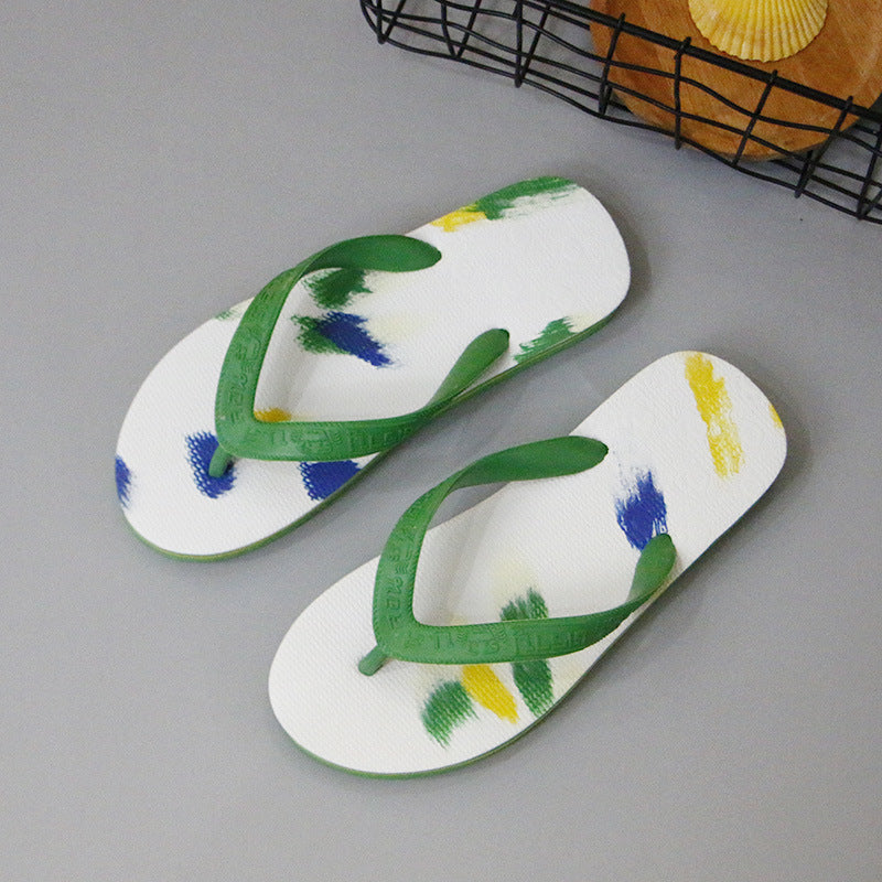 Women's & Men's Crab Color Matching And Summer Beach Flip Flops