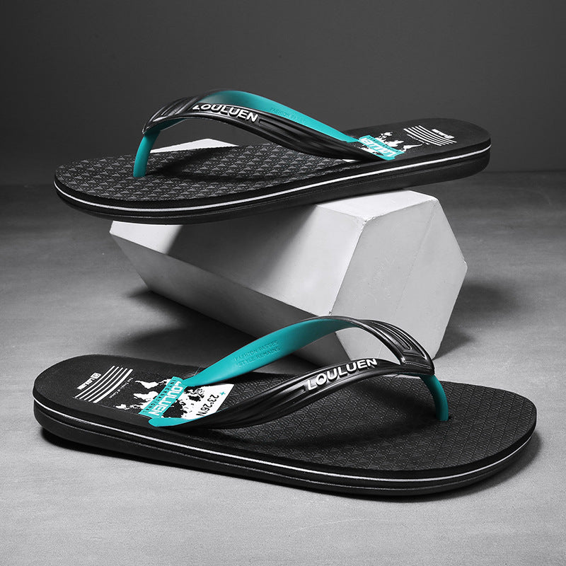 Trendy Unique Men's Beach Flip-flops Outdoor Flip Flops