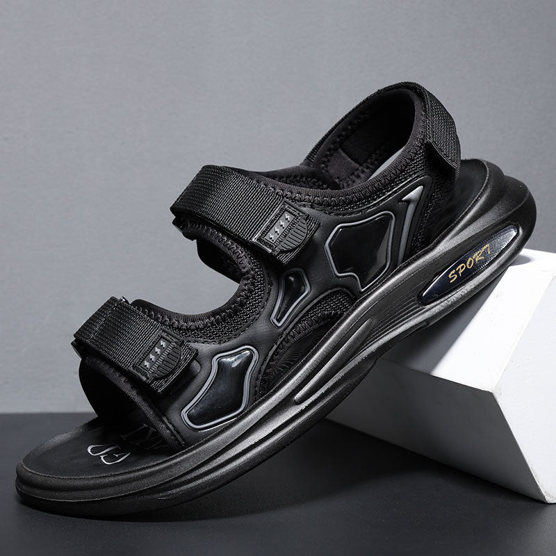 Men's Summer Outdoor Driving Velcro Korean Soft Sandals