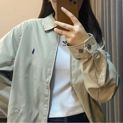 Veteran Cadre Casual Lapel Zipper Jacket