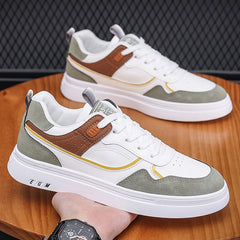 Elegant Men's Board White Lightweight Sneakers