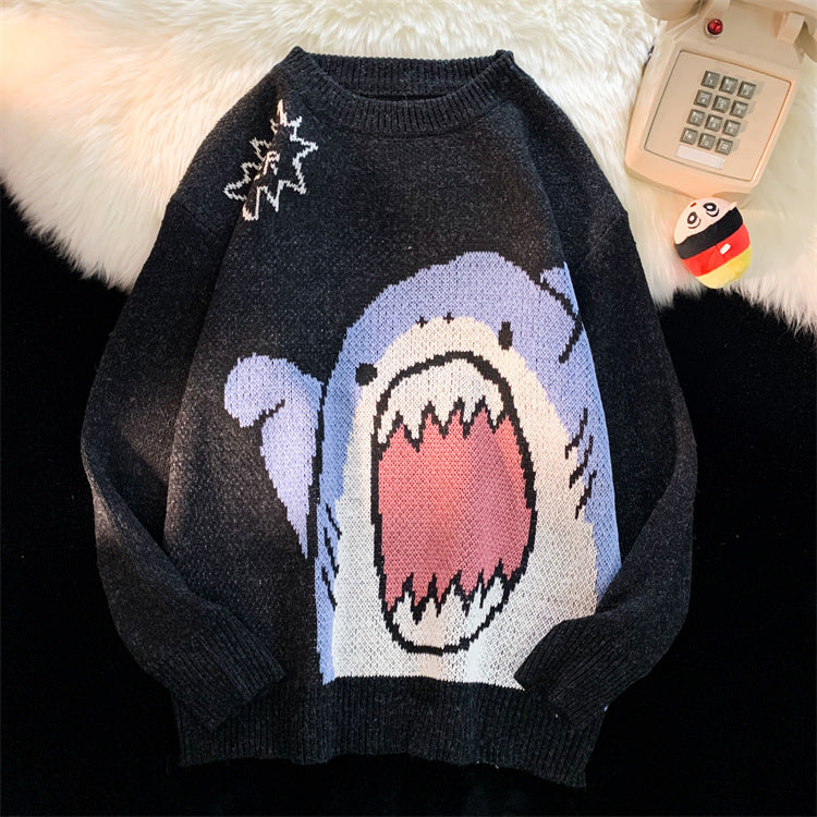 Shark Clapping Pattern Sweater