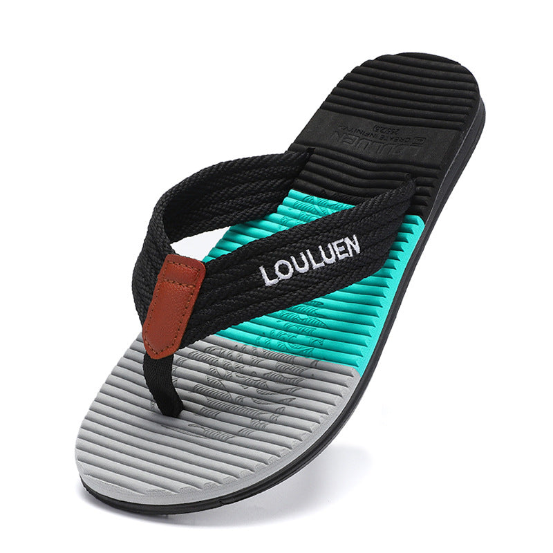 Chanclas de verano de moda para hombre, chanclas de playa y exteriores