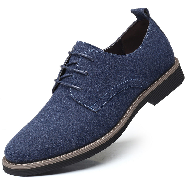 Hermosos zapatos casuales clásicos de gamuza para hombre