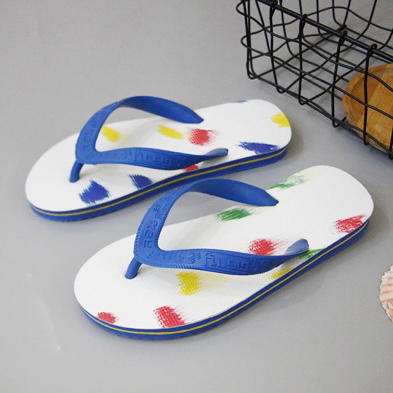 Women's & Men's Crab Color Matching And Summer Beach Flip Flops