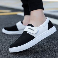 Men's Large Versatile Korean Style Trendy Velcro Sneakers