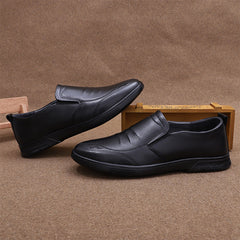 Men's Cowhide Four Genuine Dress Slip-on Pumps Loafers