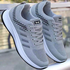 Men's Autumn Running Flying Woven Breathable Casual Shoes