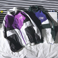 Colorblock Sports Windbreaker Jacket
