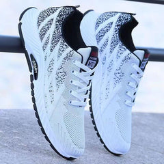 Men's Summer Comfortable Breathable Mesh Flying Woven Sneakers