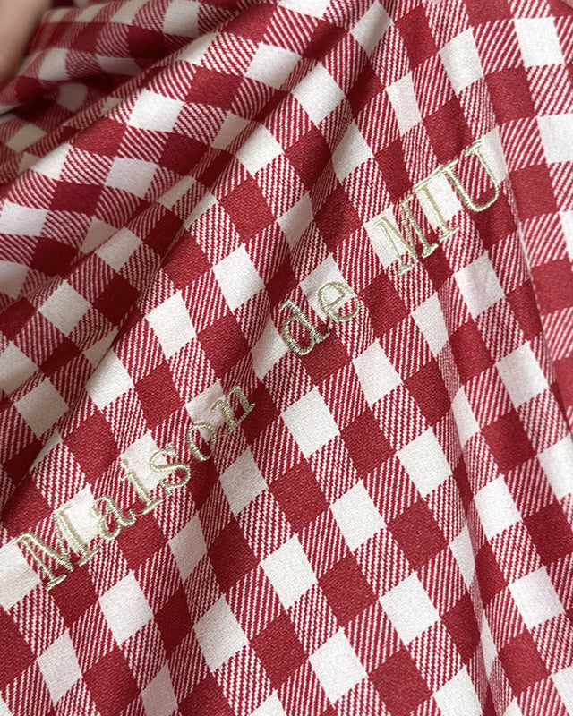 Hazel Vintage Gingham Ruffle Bedding Set - Black
