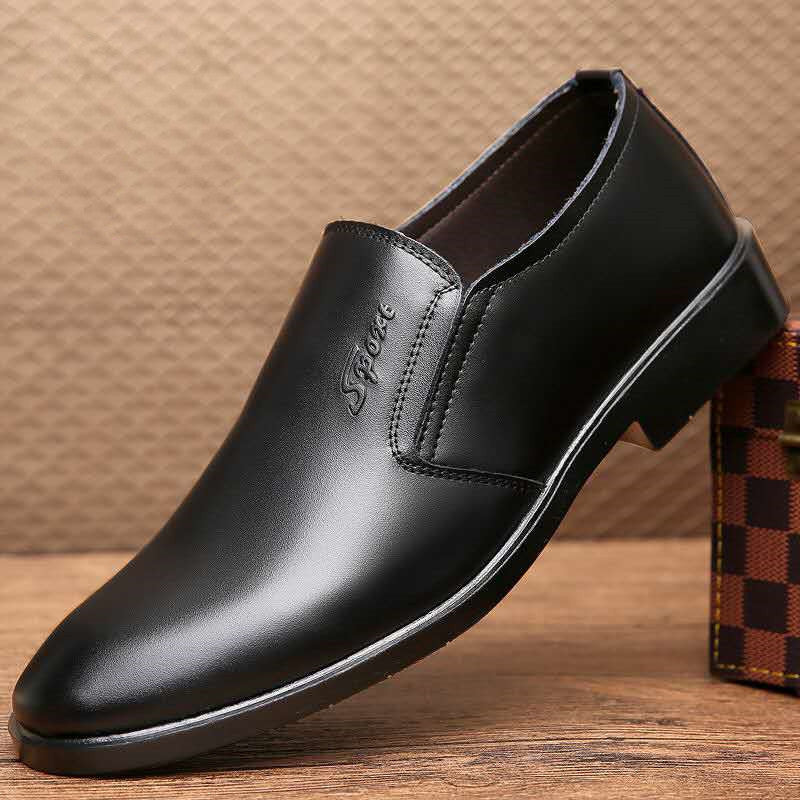 Zapatos casuales de negocios británicos, cómodos y duraderos para hombre.