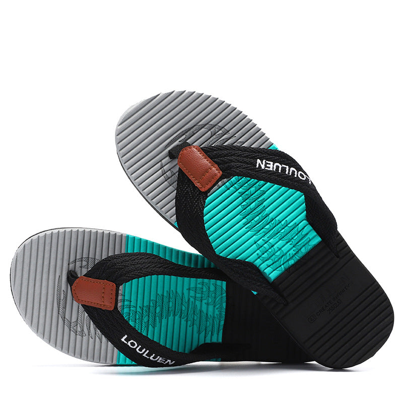 Chanclas de verano de moda para hombre, chanclas de playa y exteriores