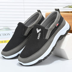 Hermosos y elegantes zapatos de lona con tacón de tela Beijing para hombre