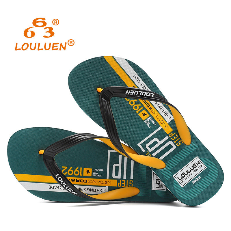 Men's Outdoor Personality Trend Youth Less Beach Flip Flops