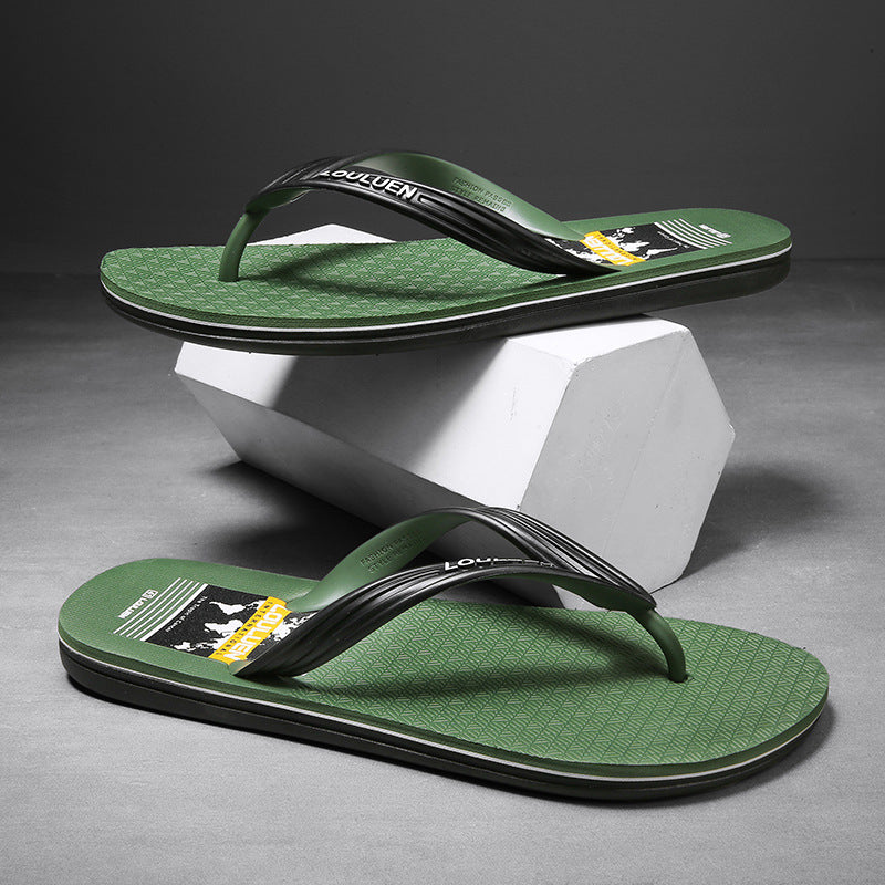 Trendy Unique Men's Beach Flip-flops Outdoor Flip Flops