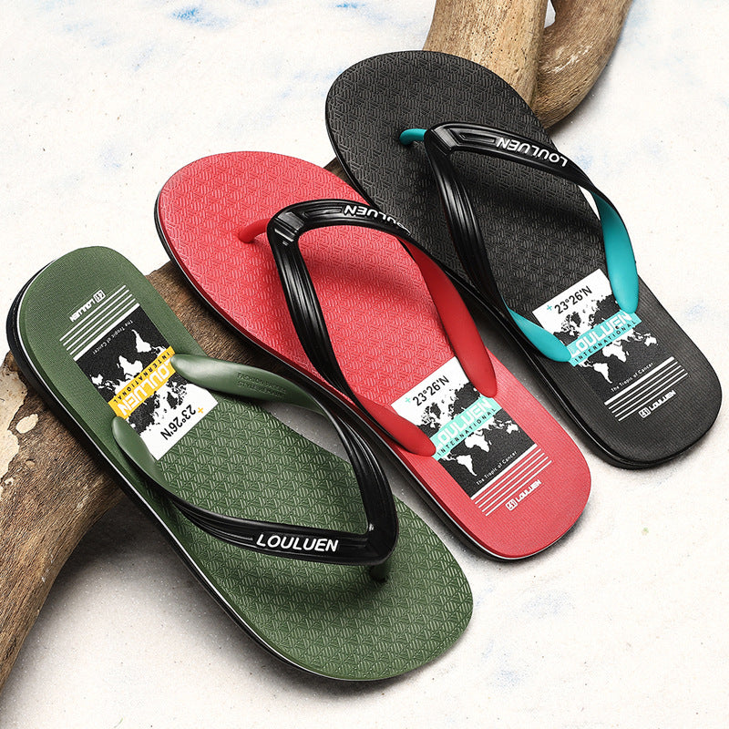 Trendy Unique Men's Beach Flip-flops Outdoor Flip Flops