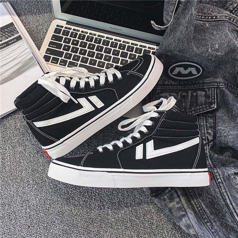 Men's Cloth Korean Style Fashionable Board Breathable Canvas Shoes