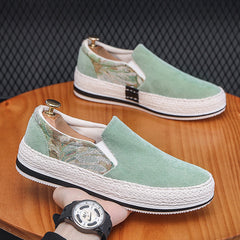 Men's Summer Breathable Soft Bottom Slip-on Board Men's Shoes