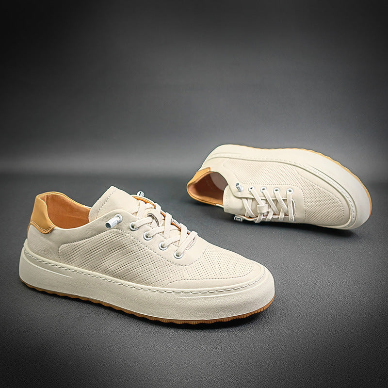 Innovative Slouchy Casual Men's White Sneakers