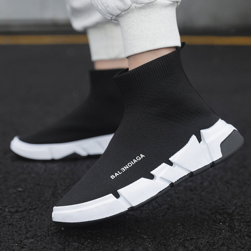 Men's Large Size Sock Breathable Korean Casual Shoes