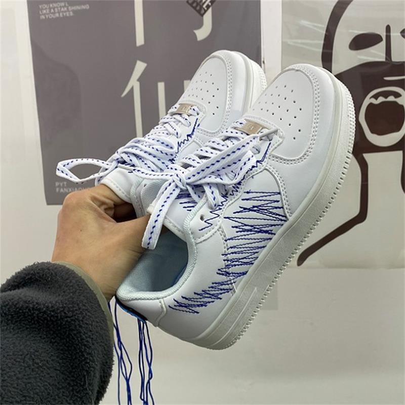 Women's & Men's Couple Thin Summer Sports Embroidered Sneakers