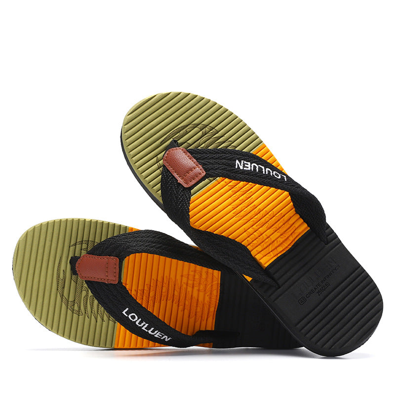 Trendy Herren Sommer Flip-Flops Strand Outdoor Flip Flops