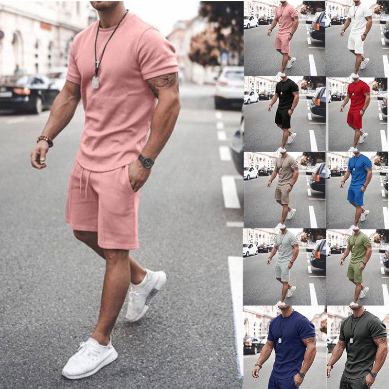 Short-Sleeved Shorts Suit Sports Casual Suit