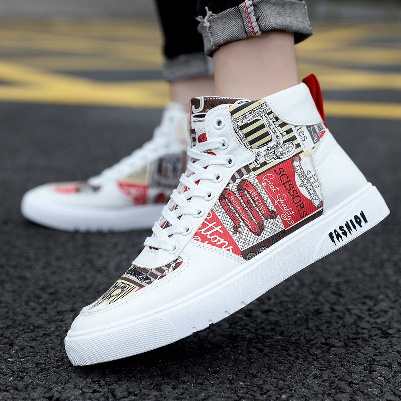 Trendy Herren Modische Personalisierte Graffiti Freizeit Sneakers