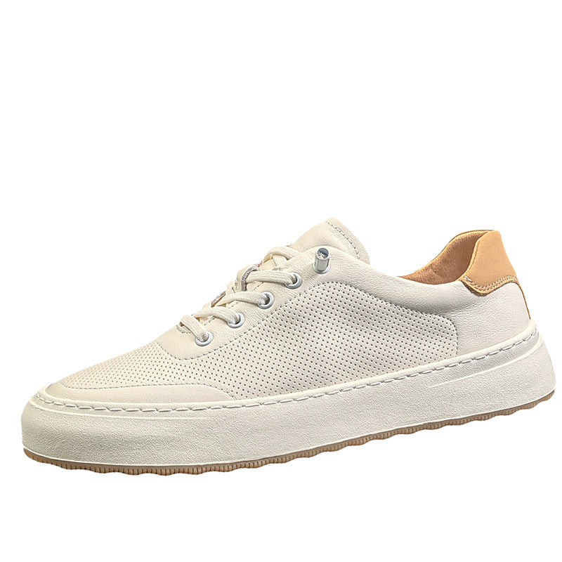 Innovative Slouchy Casual Men's White Sneakers