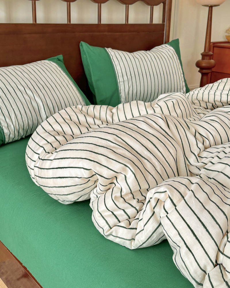 Camille French Polka Dot Bedding Set - Gray Dots