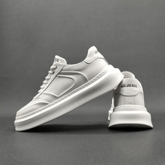 Men's White Affordable Luxury Board Sneakers