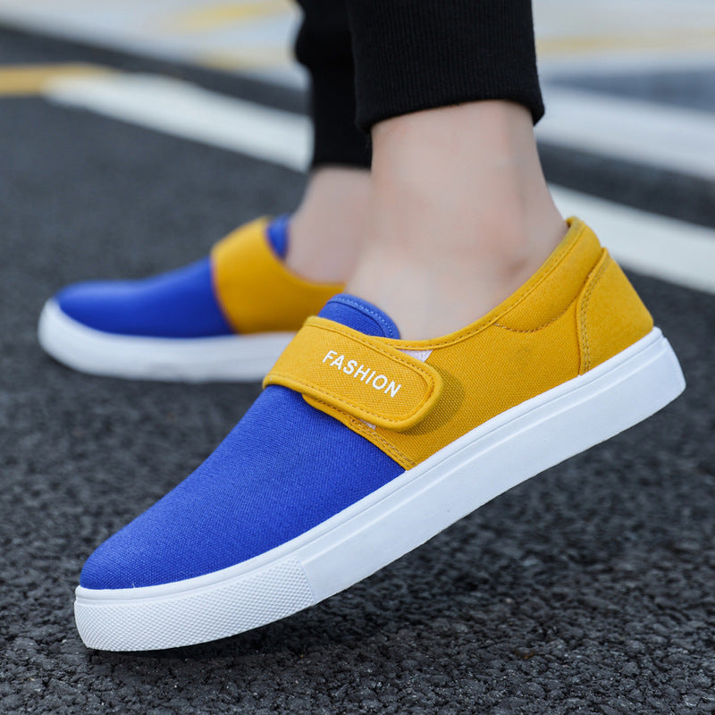 Men's Large Versatile Korean Style Trendy Velcro Sneakers