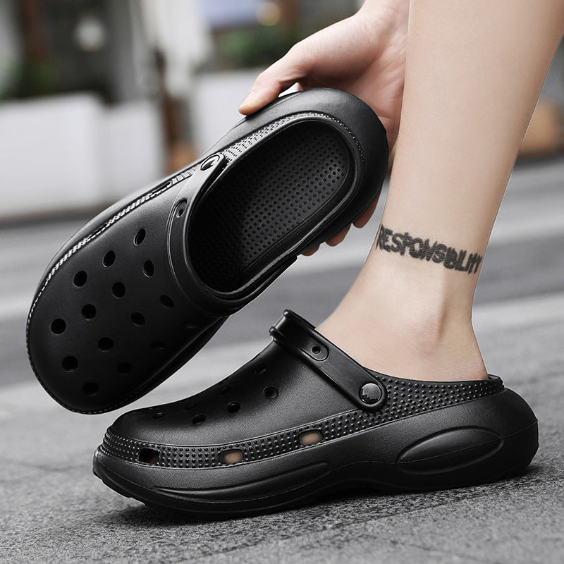 Men's Outdoor Hole Summer Thick Sole Increased Sandals