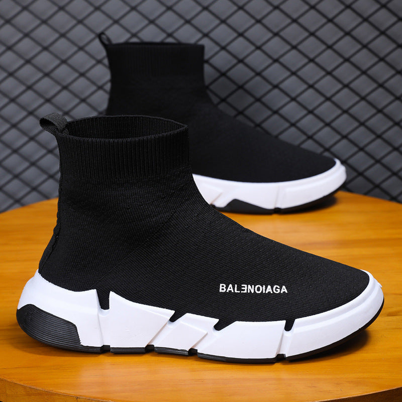 Men's Large Size Sock Breathable Korean Casual Shoes