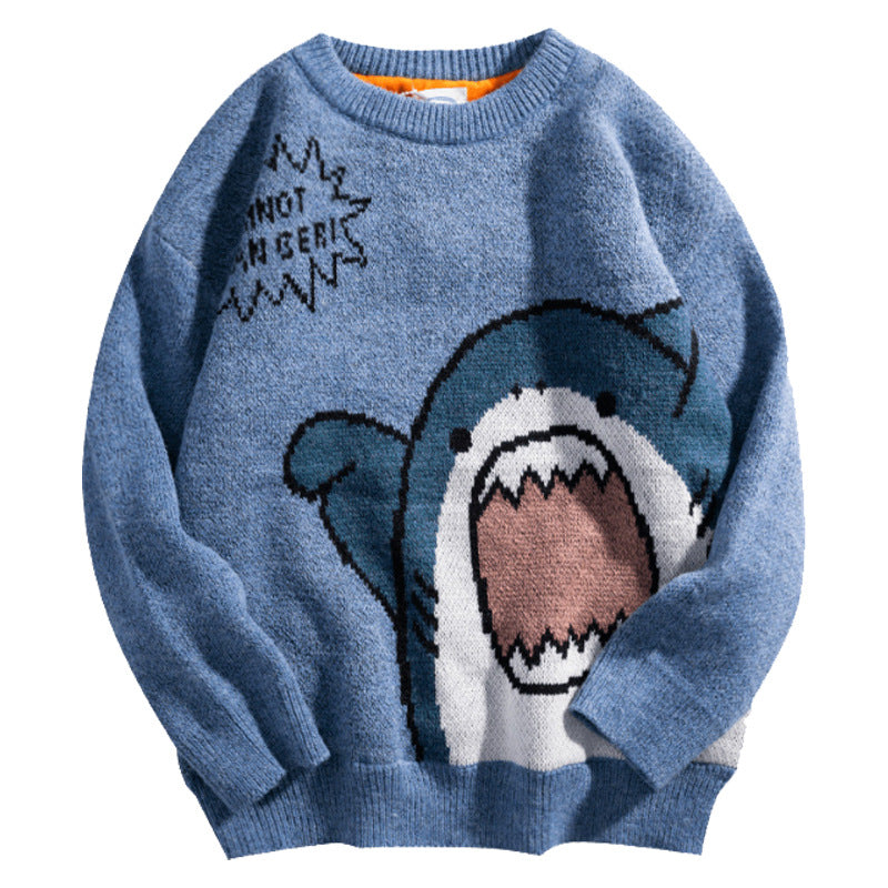 Shark Clapping Pattern Sweater