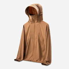 Hooded Solid Color Light Sun Protection Jacket