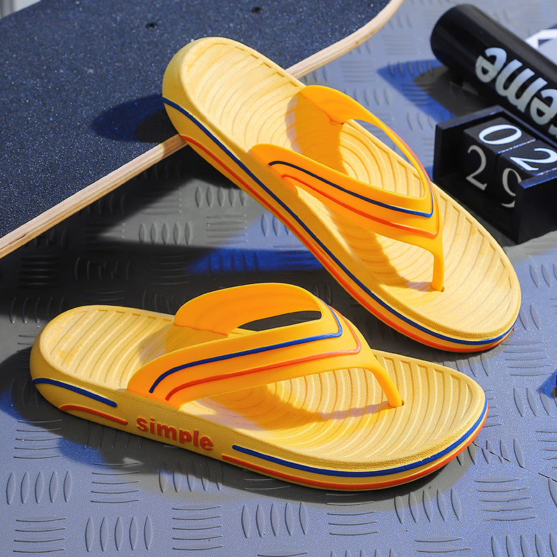 Men's Indoor Flip-flops Trendy Plastic Flip Flops