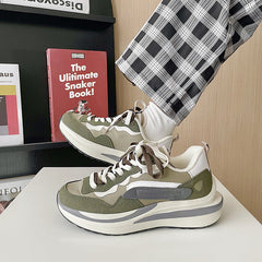 Men's Green Dad Super Hot Street Shot Sneakers