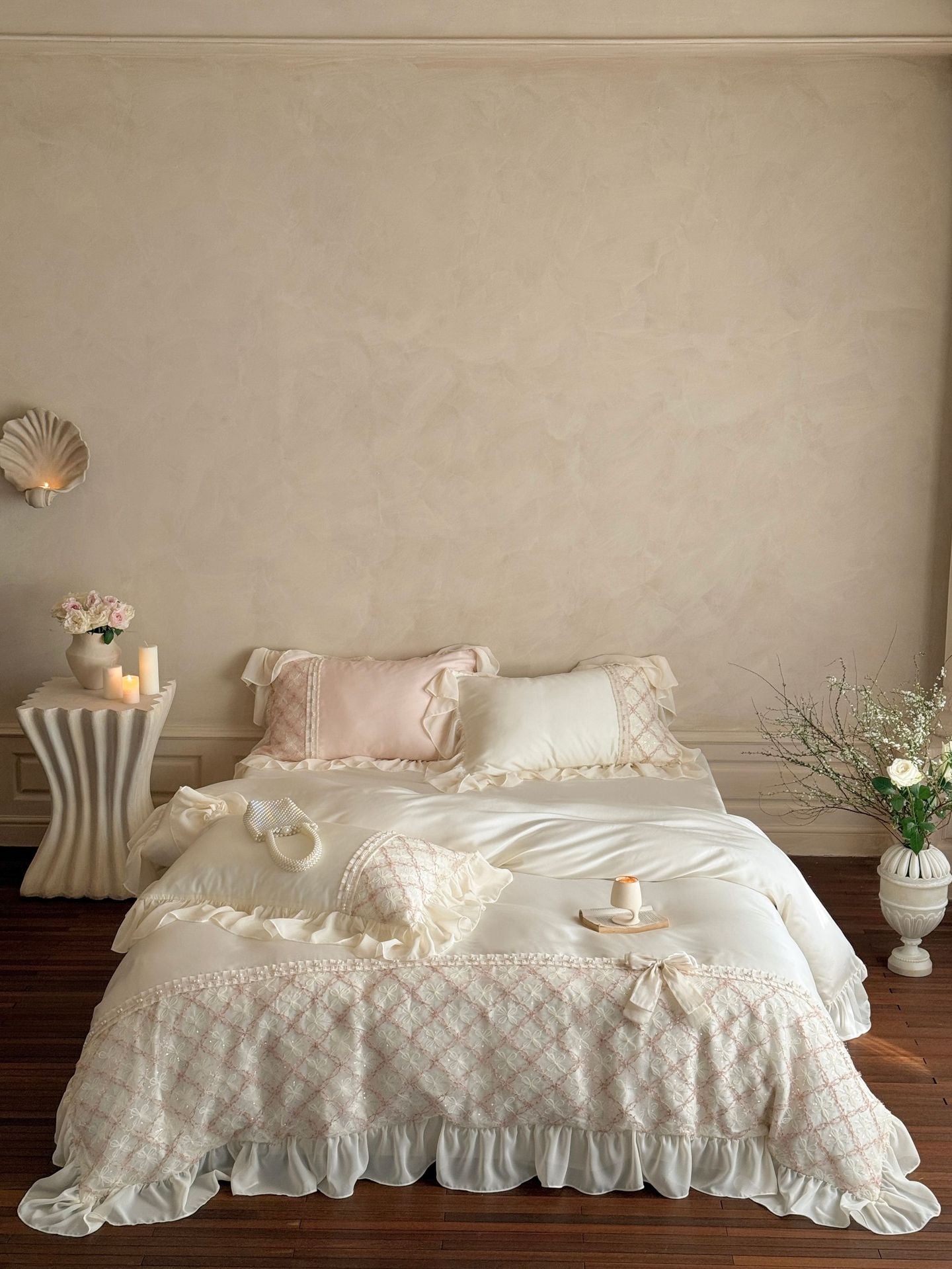 Haute Pearl TENCEL Bedding Set - Blush Romance