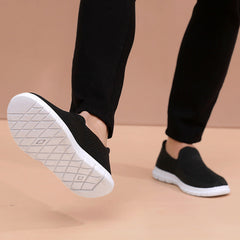 Zapatos casuales de verano sin cordones y suela suave de corte bajo para hombre