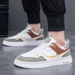 Elegant Men's Board White Lightweight Sneakers