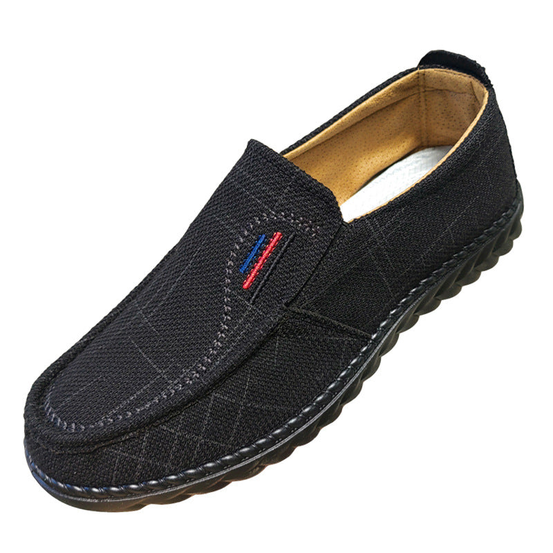 Zapatos casuales transpirables de tela vieja para hombre