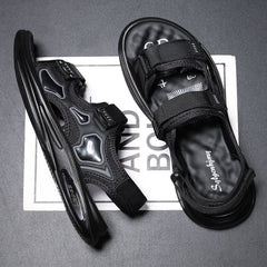 Men's Summer Outdoor Driving Velcro Korean Soft Sandals