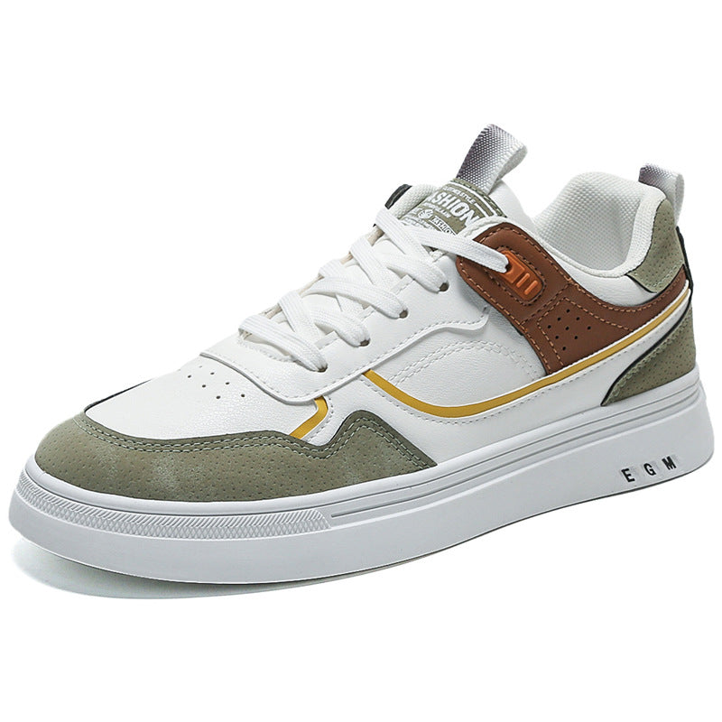 Elegant Men's Board White Lightweight Sneakers