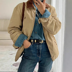 Veteran Cadre Casual Lapel Zipper Jacket