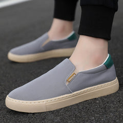 Stylish Men's Ice Silk Slip-on Lofter Canvas Shoes