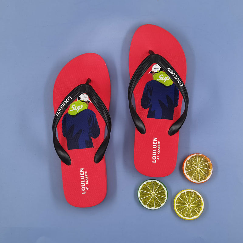 Men's Summer Outdoor Flip-flops Couple Beach Flip Flops