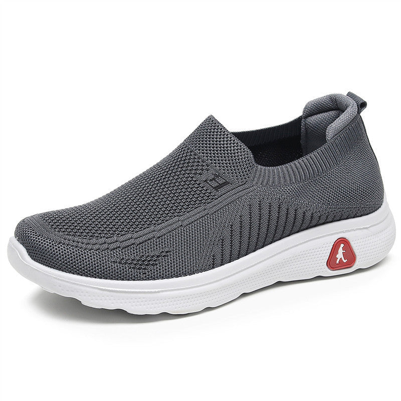 Klassische Slip-on-Canvas-Schuhe aus altem Stoff für Papa